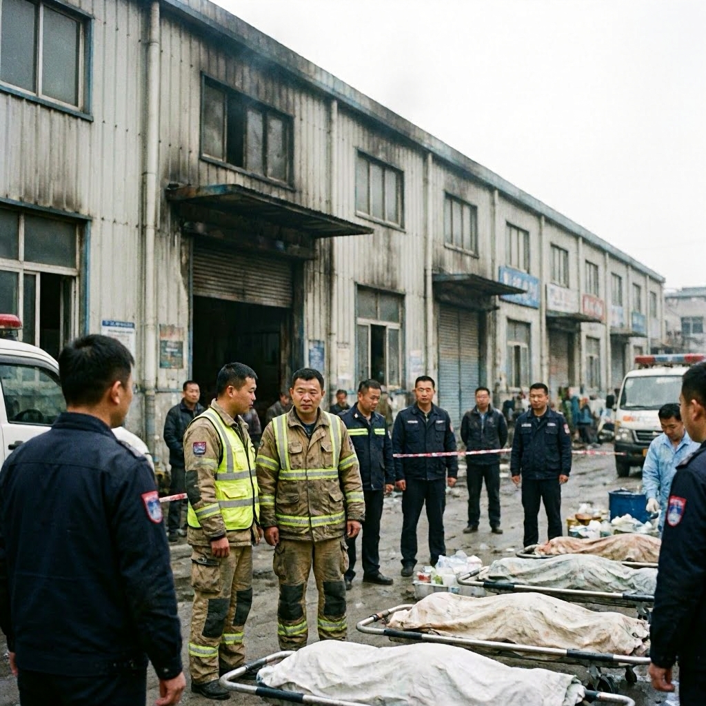 Mindestens 28 Tote bei Brand in Schuhfabrik in China