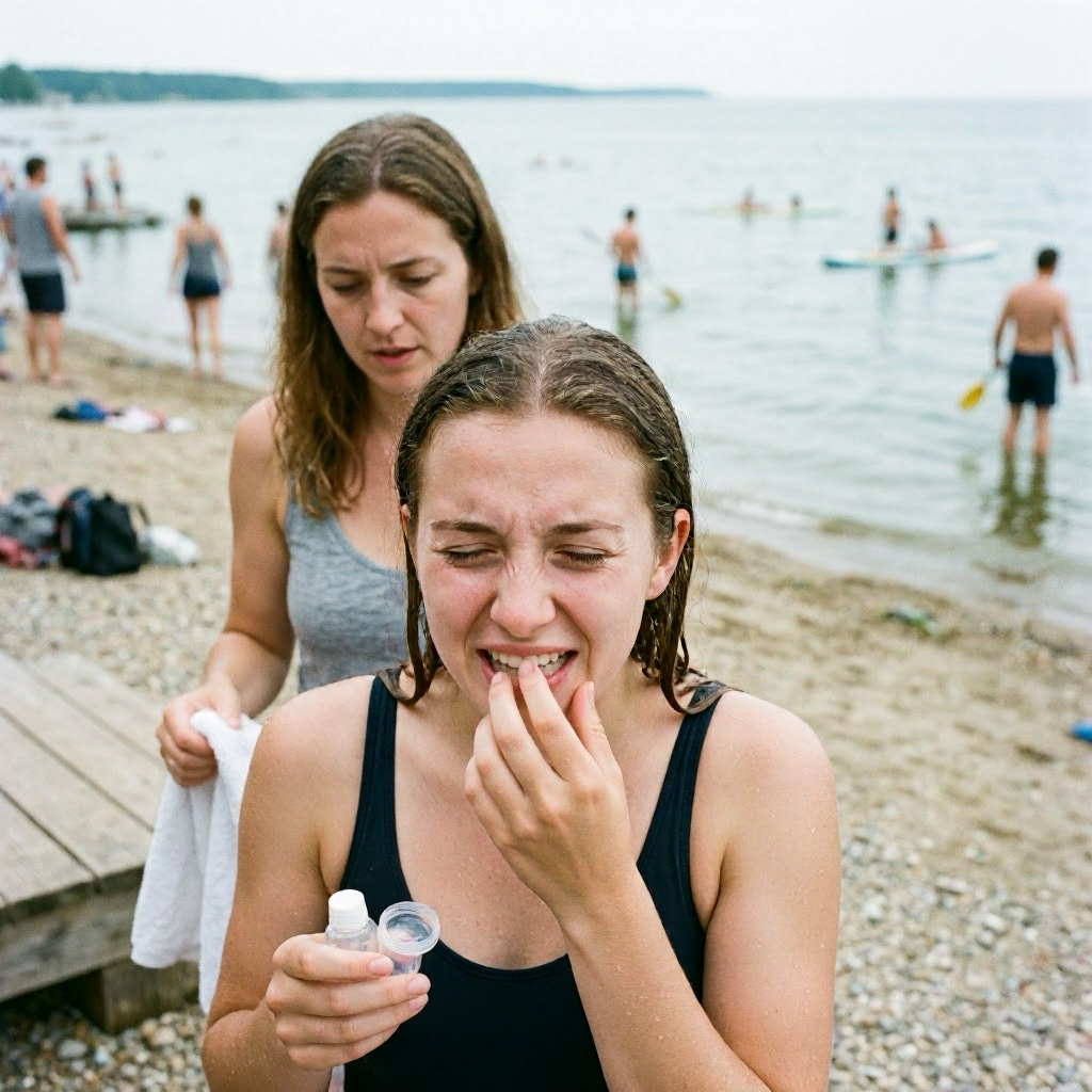 Mit Kontaktlinsen im See schwimmen? Experten warnen vor Risiken!