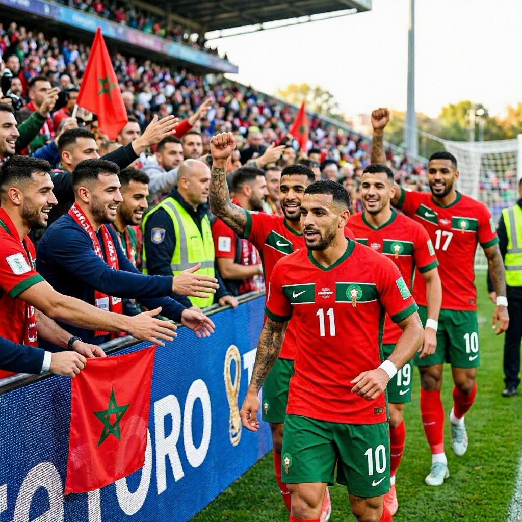 Morocco Celebrates Historic Quarter-Final Berth After Dominant Win Over Canada