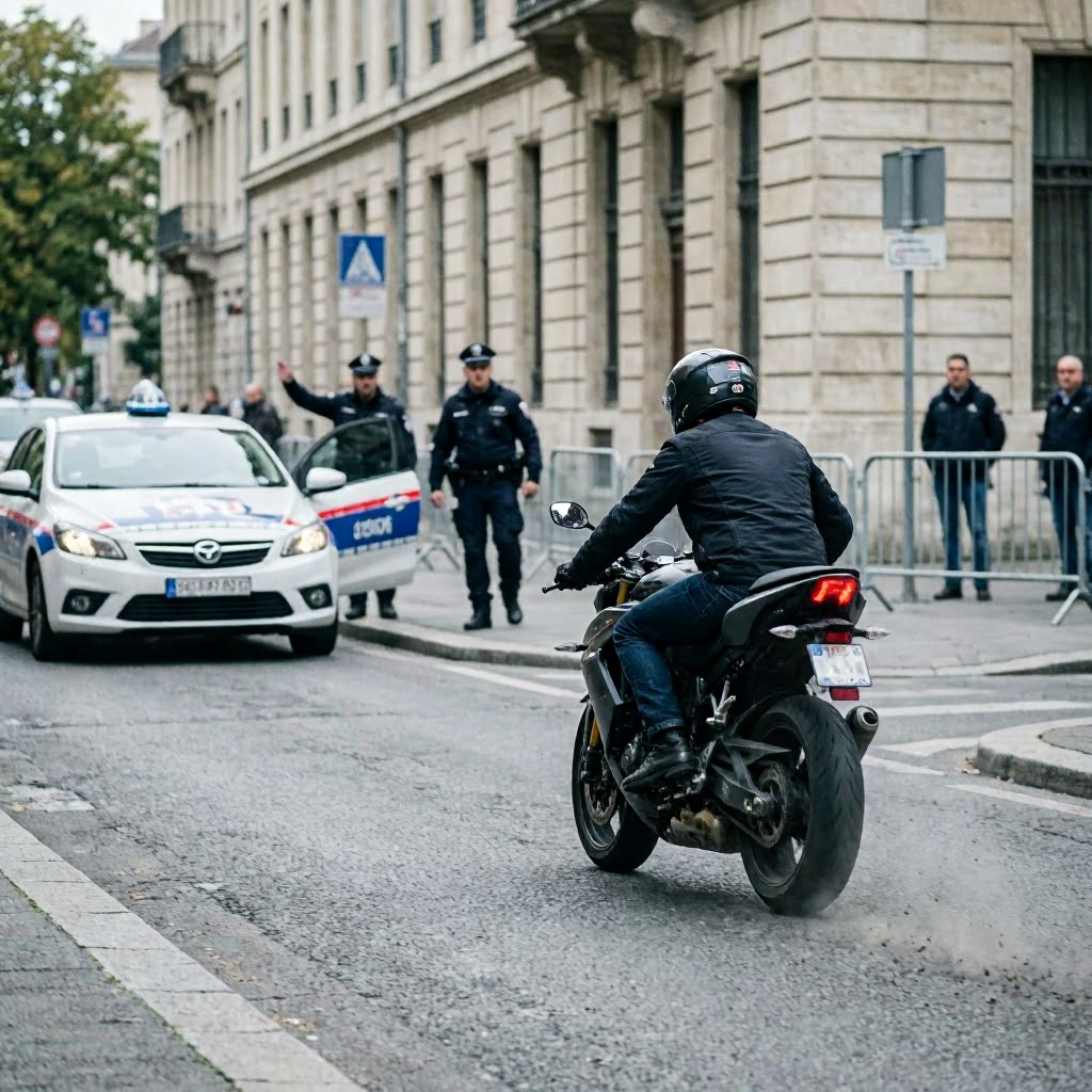 Motorradfahrer entkommt Polizei nach nächtlicher Verfolgungsfahrt