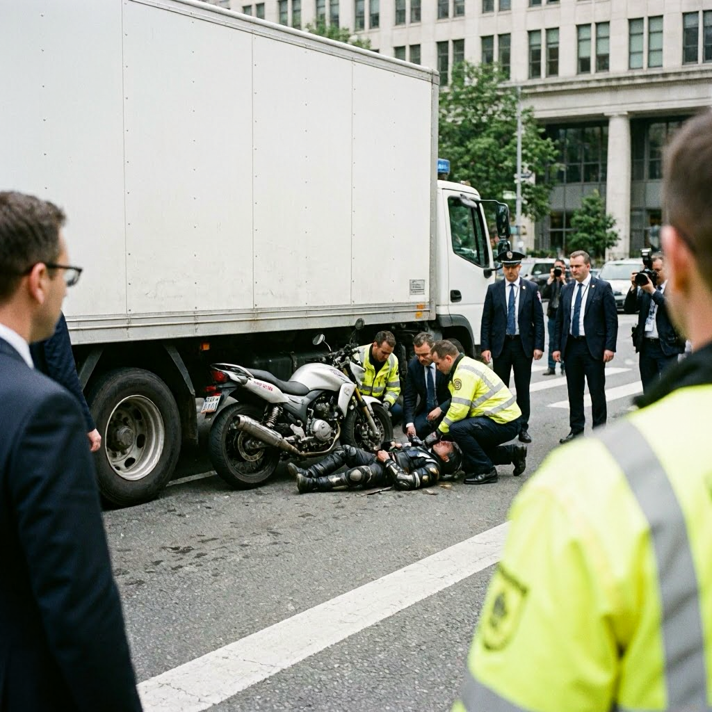 Motorradfahrer schwer verletzt nach Unfall mit Lkw auf B274