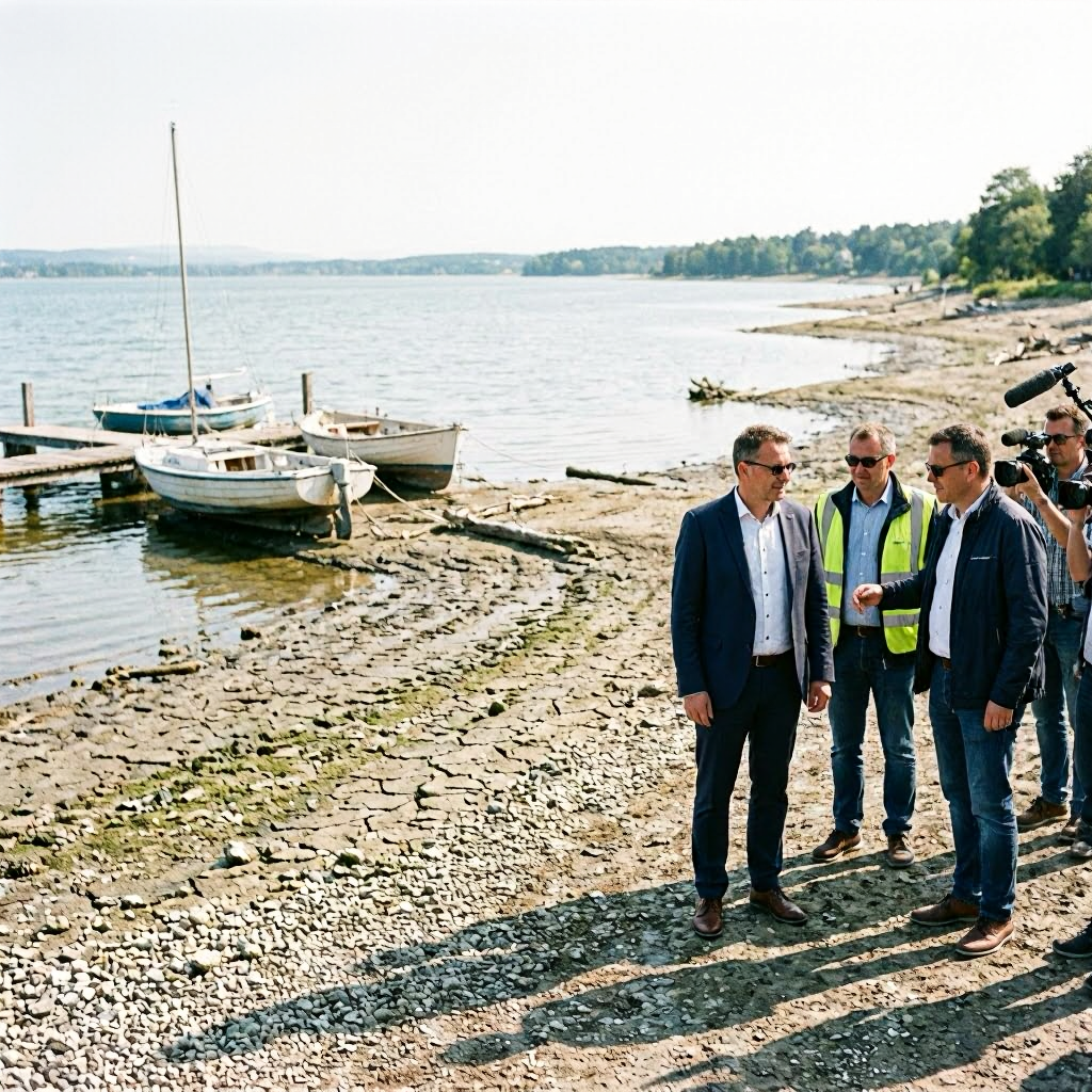 Niedrigwasser in Baden-Württemberg: Bodensee erreicht historischen Tiefstand im Juli
