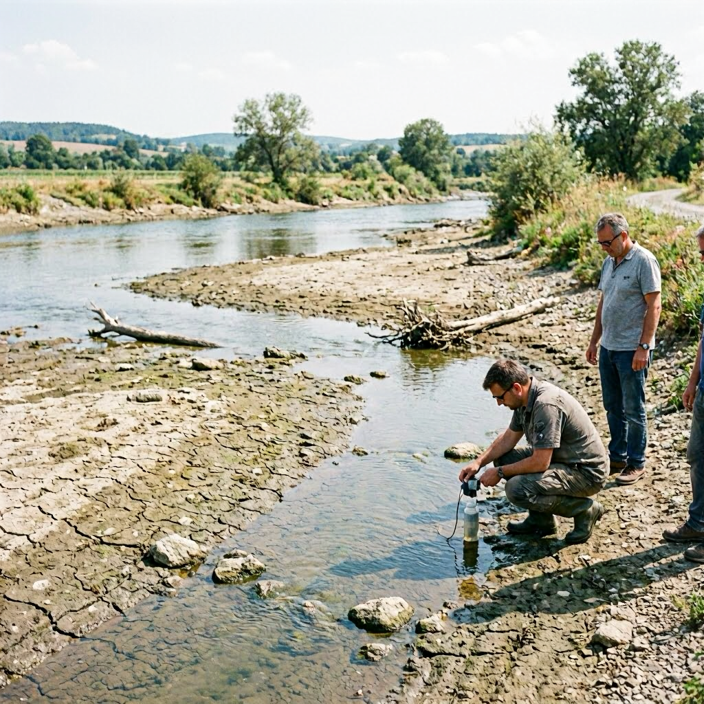 Niedrigwasser im Südwesten Deutschlands nimmt dramatische Ausmaße an