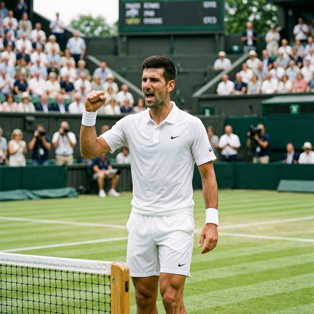 Novak Djokovic Advances to Quarter-Finals, Breaks Federer’s Wimbledon Record
