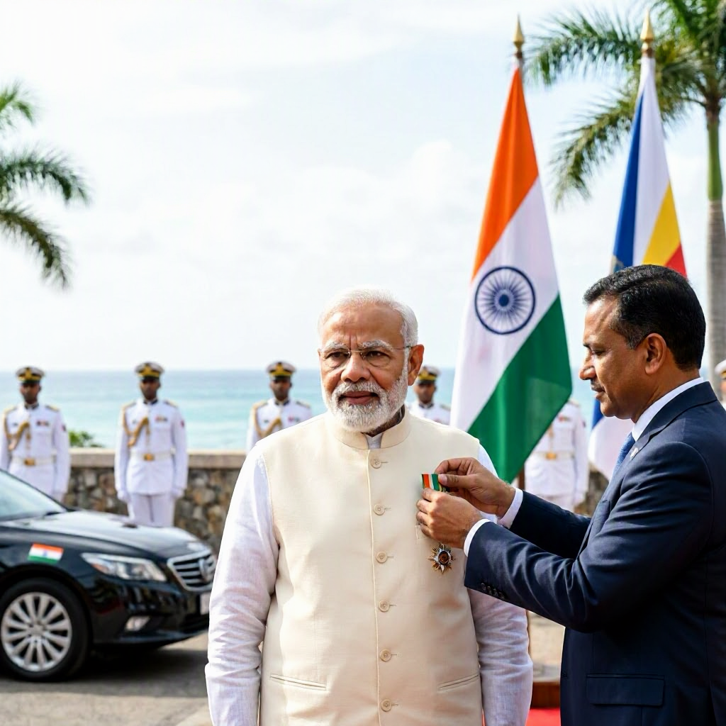 PM Modi Envisions Indian Ocean as 'Ocean of Opportunity', Honored by Seychelles