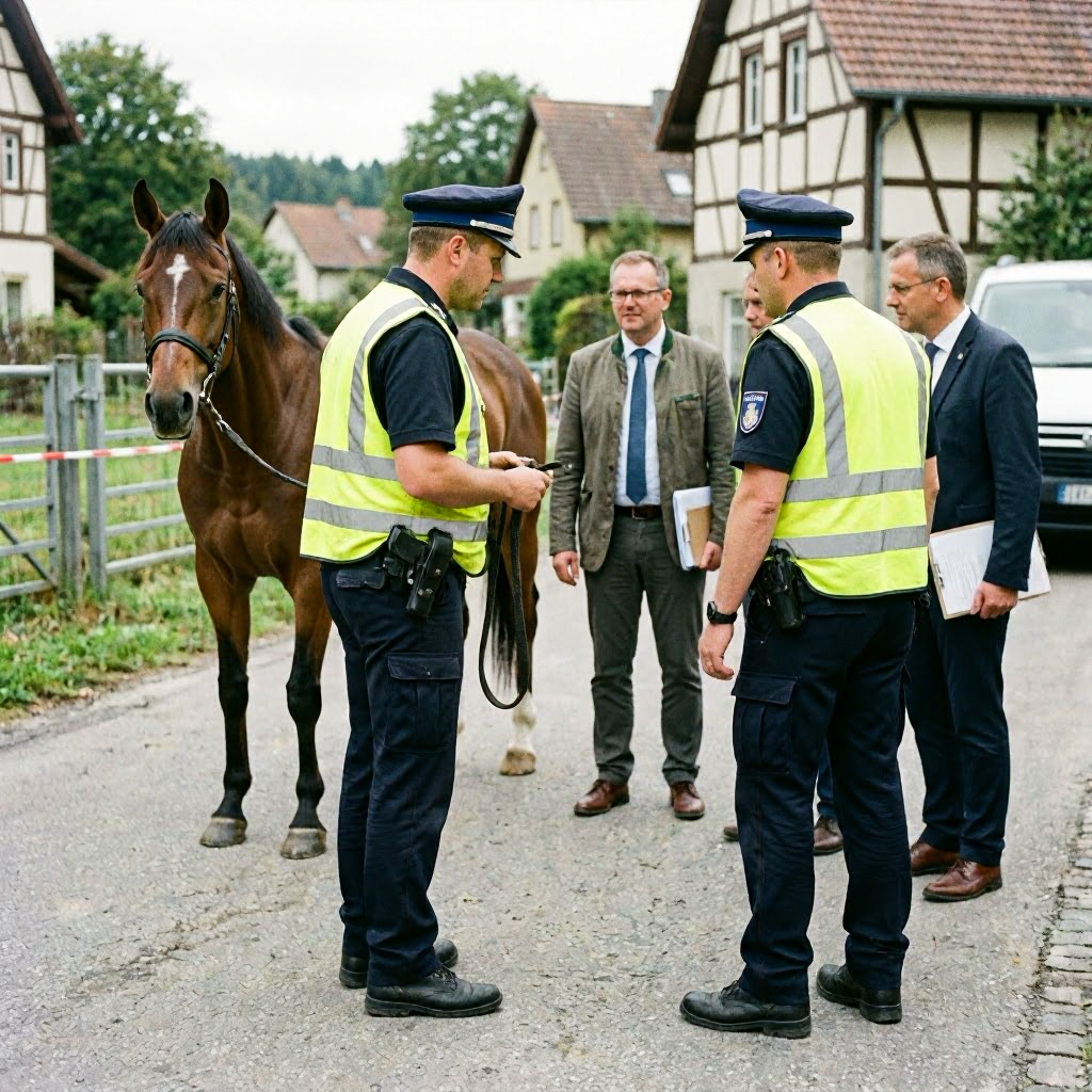 Polizei im Saale-Holzland-Kreis bei tierischem Einsatz gefordert