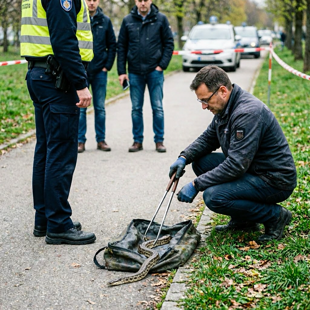 Polizei warnt vor giftiger Schlange in Linz: Sofort Notruf wählen!