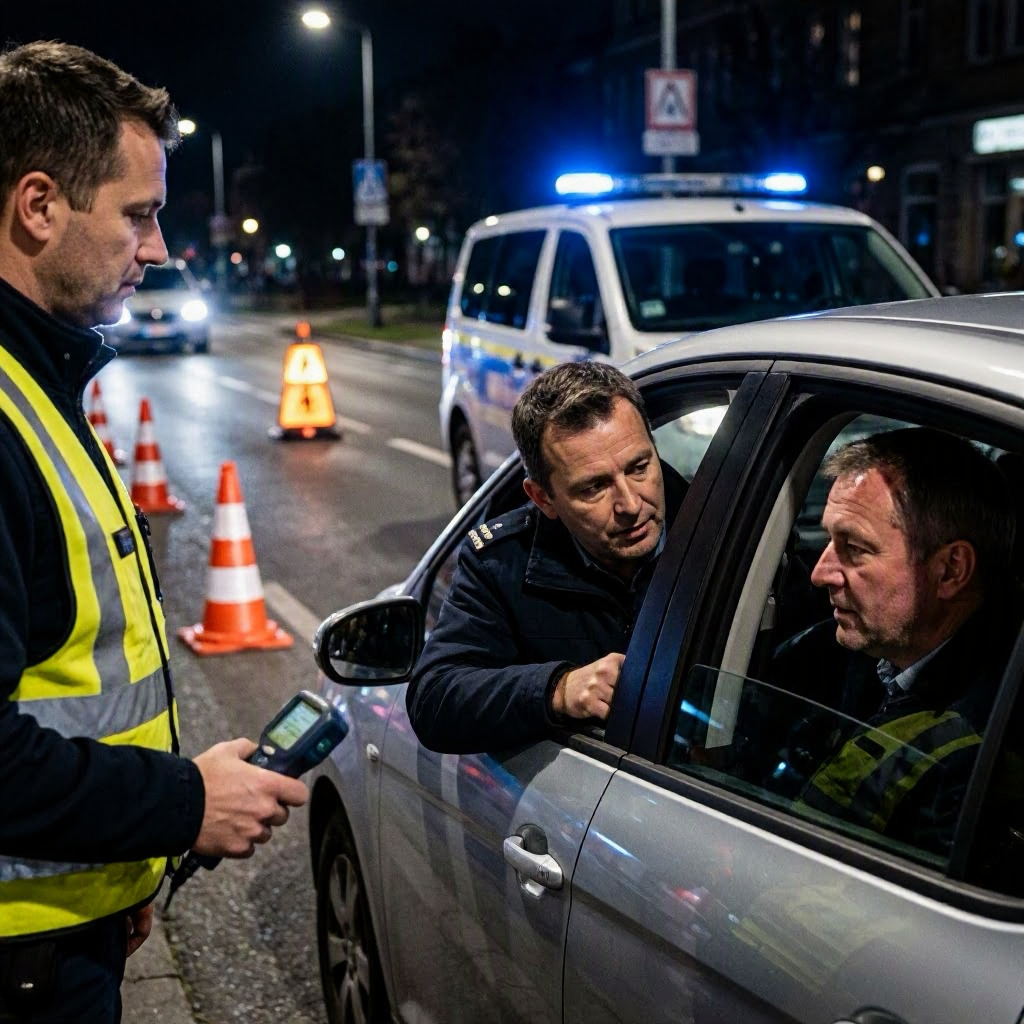 Polizei zieht betrunkene Autofahrer bei Verkehrskontrollen aus dem Verkehr