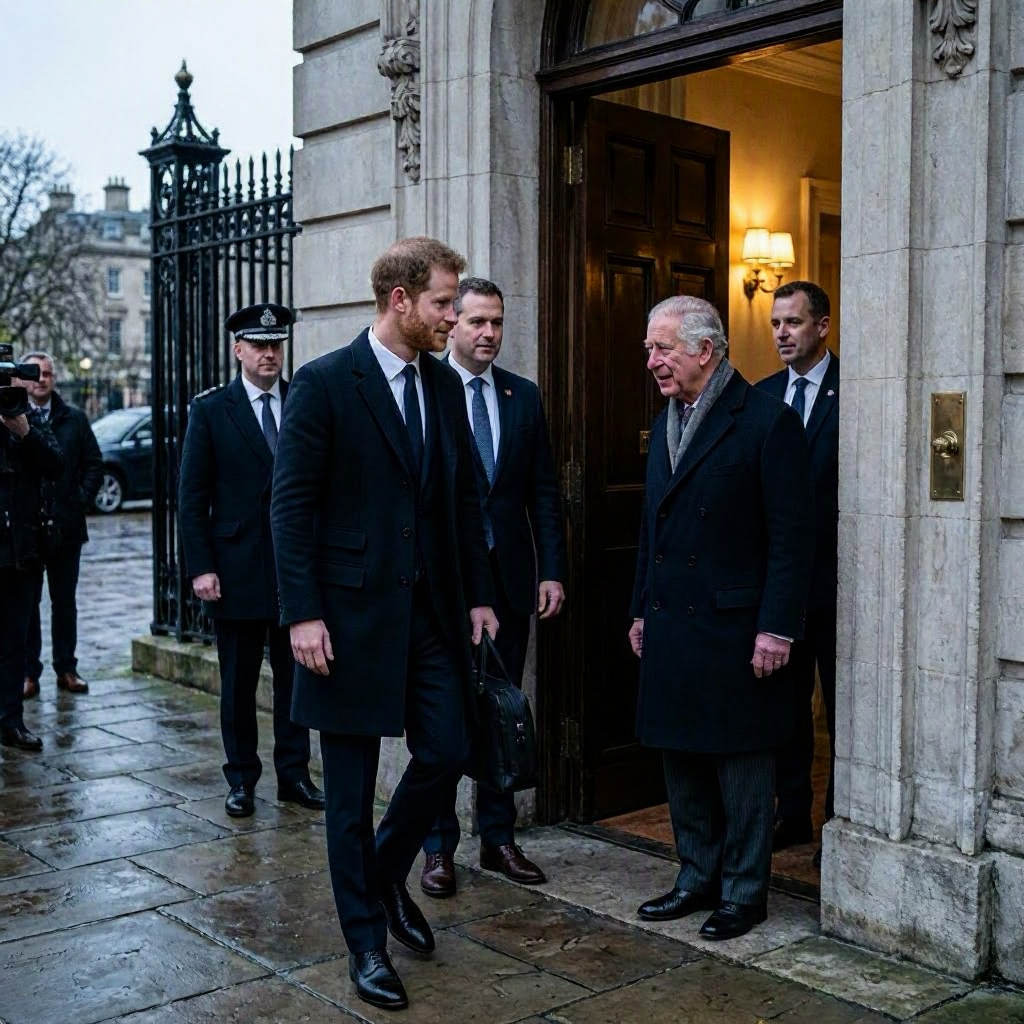 Prinz Harry übernachtet bei König Charles im Palast – Ein überraschender Besuch