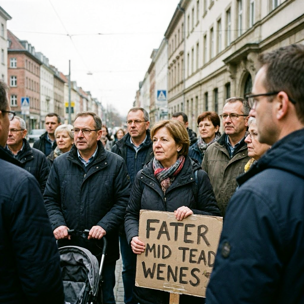 Protest gegen die Schließung der Geburtsstation in Potsdam