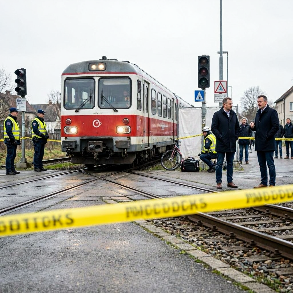 Radfahrerin in Unterfranken von Regionalbahn erfasst und tödlich verletzt