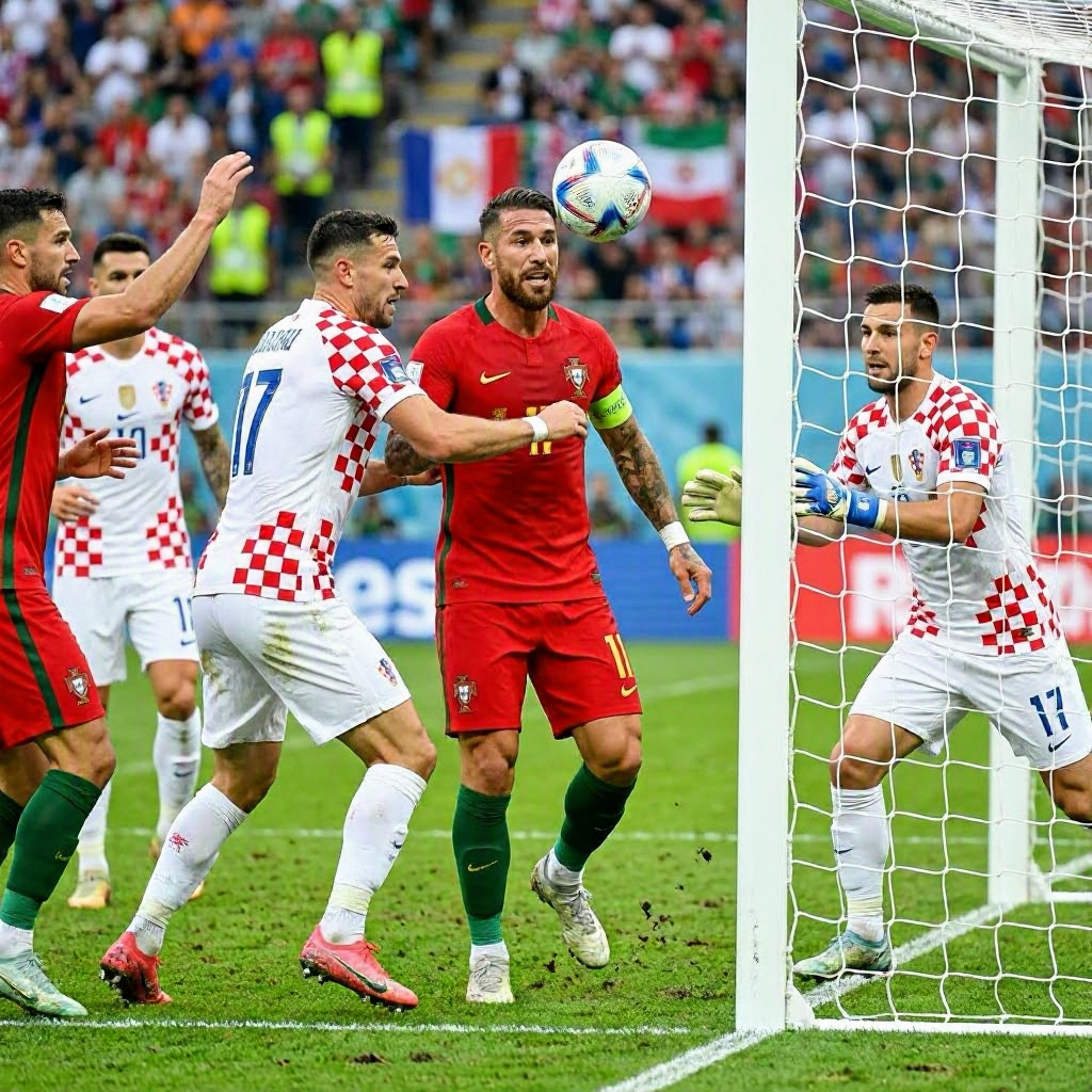 Ramos' Late Heroics Propel Portugal Past Croatia in World Cup Showdown
