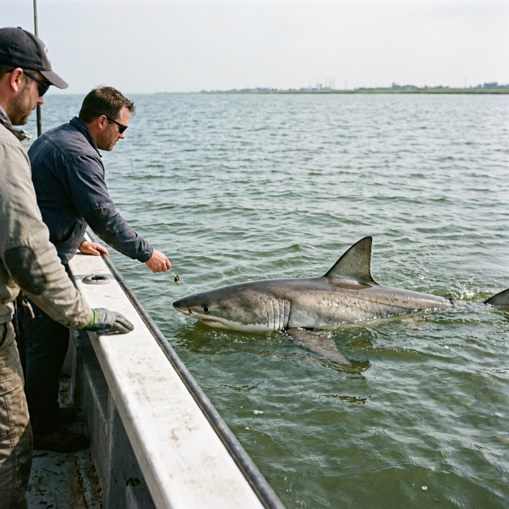 Rare Great White Shark Caught on Camera in Rhode Island Waters