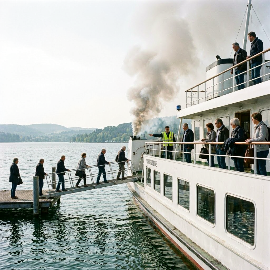 Rauchentwicklung auf Chiemsee-Schiff: 200 Passagiere evakuiert