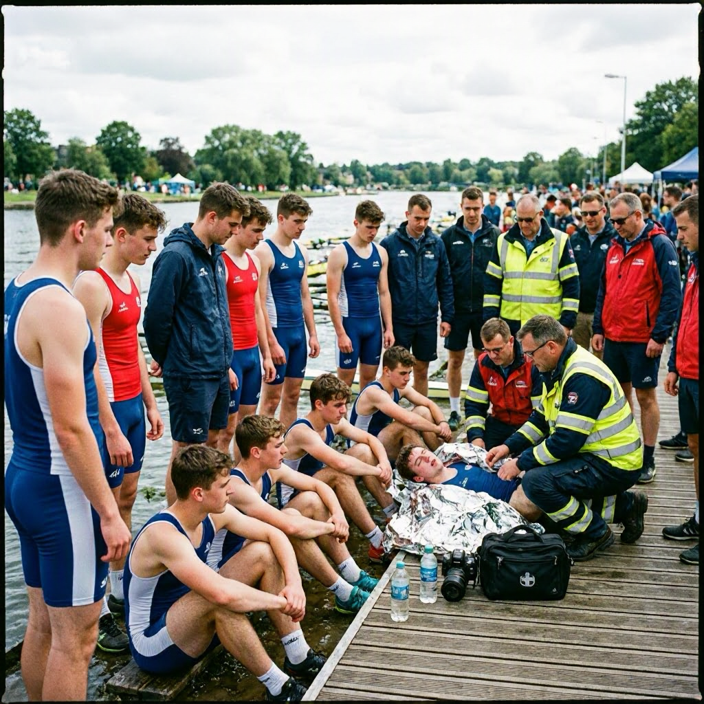 Regatta in Münster: Junge Ruderer kämpfen mit Kreislaufproblemen