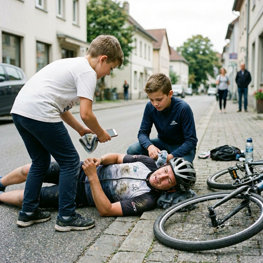 Rollerfahrer bei Unfall in Furth im Wald mittelschwer verletzt – Vorbildliche Kinder helfen