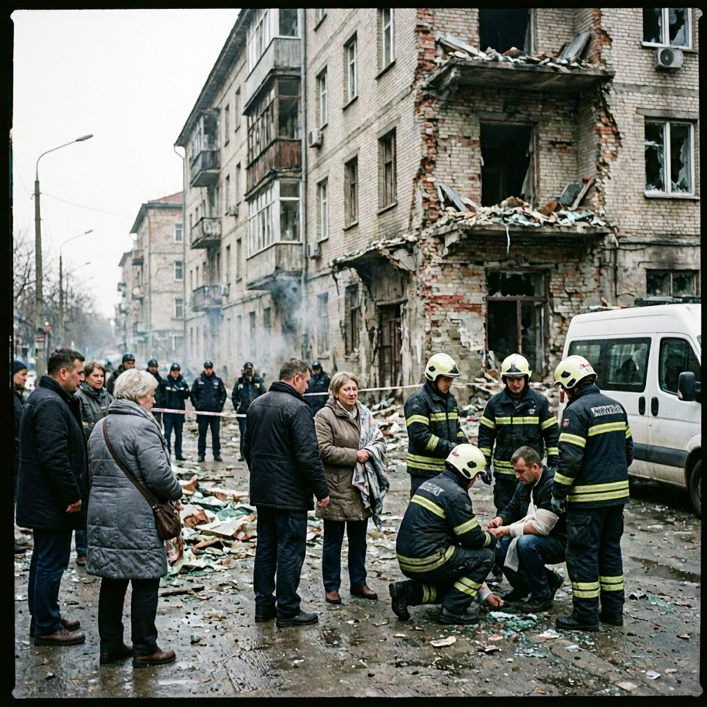 Russischer Gleitbombenangriff: Tote und Verletzte in Sumy