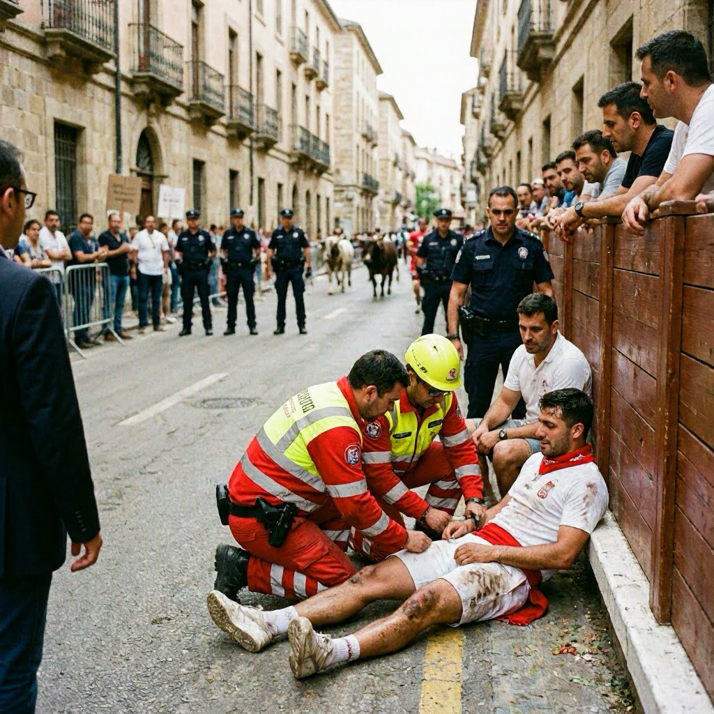 San-Fermín-Fest: Fünf Verletzte bei umstrittener Stierhatz in Pamplona