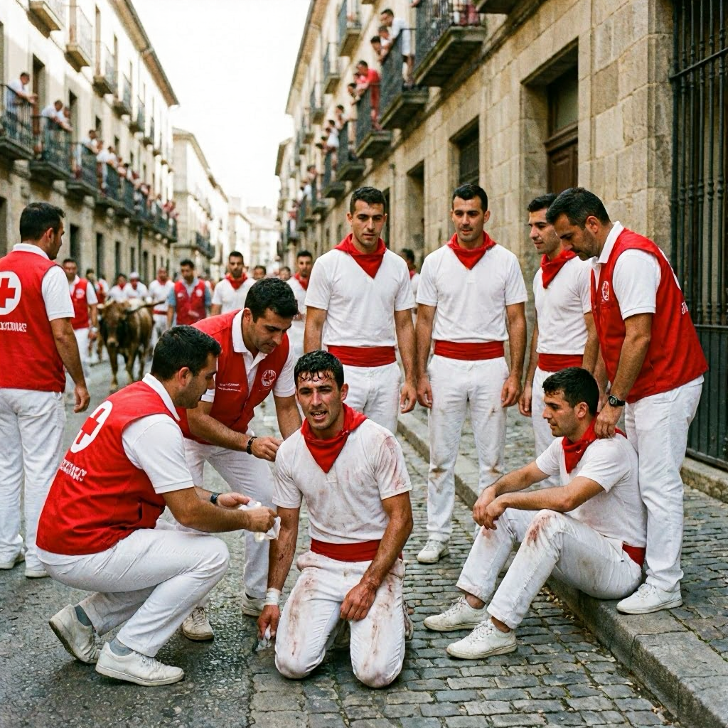 San-Fermín-Fest: 13 Verletzte bei dritter Stierhatz in Pamplona