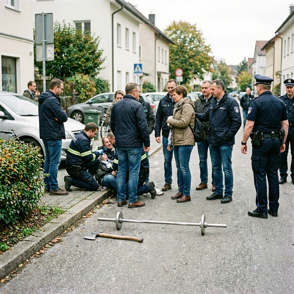 Schlägerei mit Axt und Hantelstange in Unterschleißheim – mehrere Verletzte