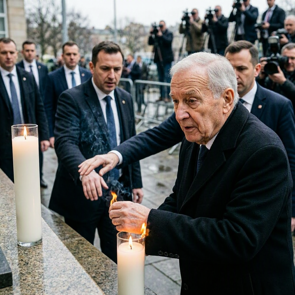 Senior verletzt sich beim Anzünden einer Grabkerze schwer