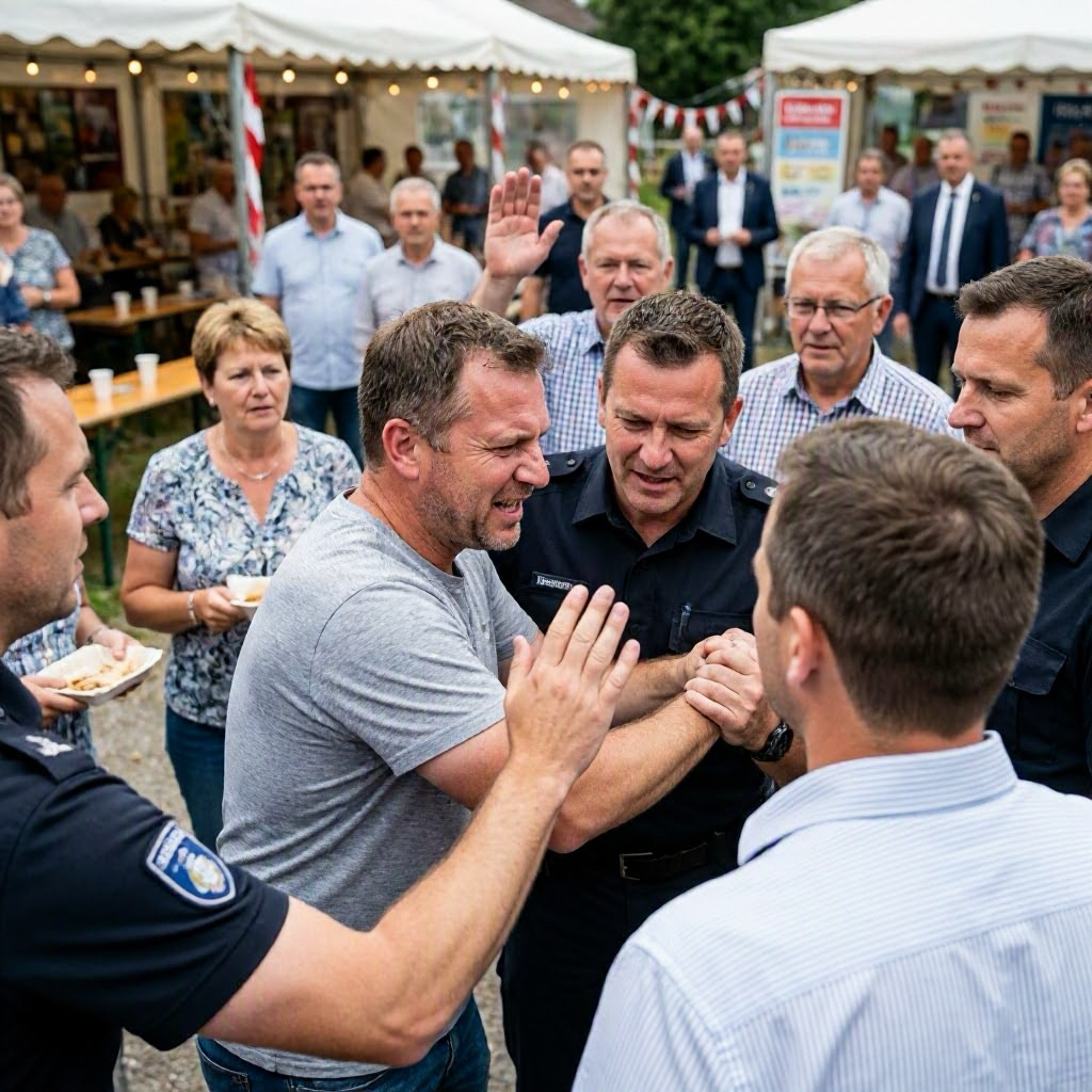 Streit auf Dorffest in Germendorf eskaliert – Polizei beendet Feier