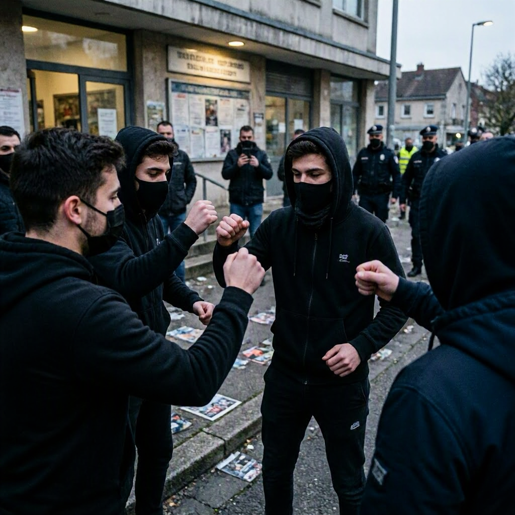Streit um Jugendzentrum in Berlin eskaliert: Vermummte prügeln aufeinander ein