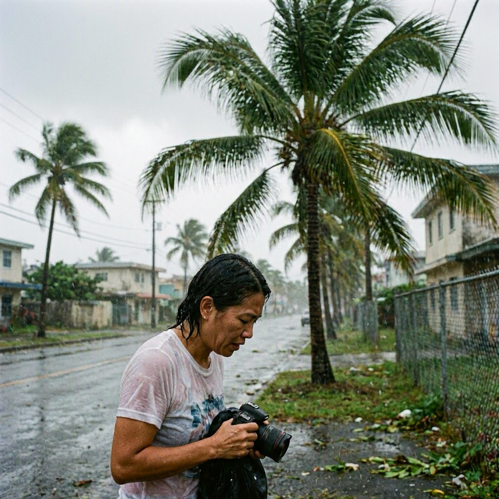 Super Typhoon Bavi Hits Guam, Bringing Destructive Winds and Rain
