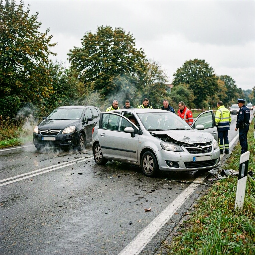 Tödlicher Unfall: 76-jährige Frau verursacht Frontalcrash auf B297