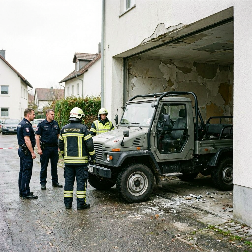 Tödlicher Unfall in Bad Überkingen: 84-Jähriger stirbt nach Zusammenstoß mit Garagendecke