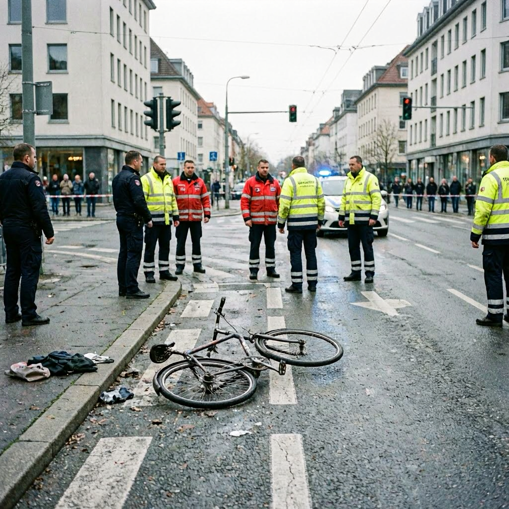 Tödlicher Verkehrsunfall im Nürnberger Süden: 53-jährige Radfahrerin verstorben