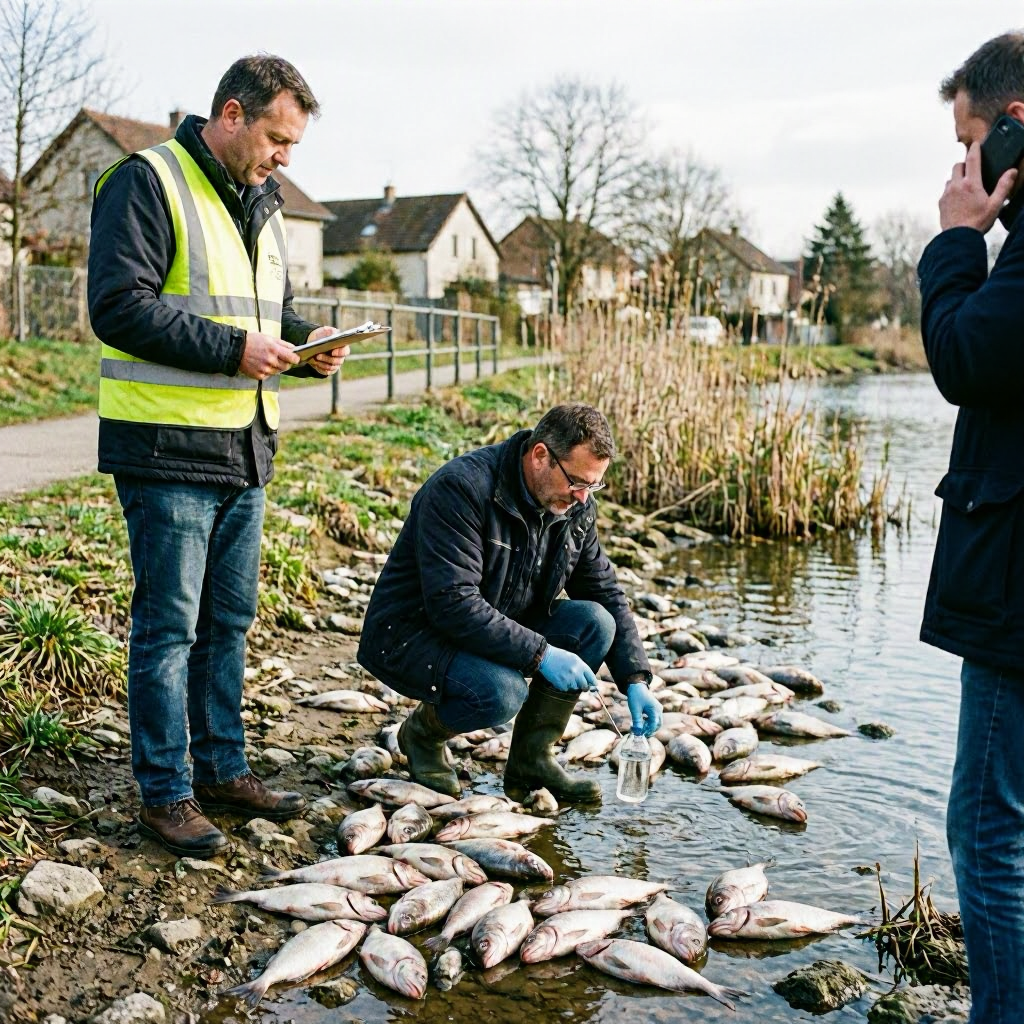 Tote Fische in der Ach entdeckt – Ursachenforschung läuft