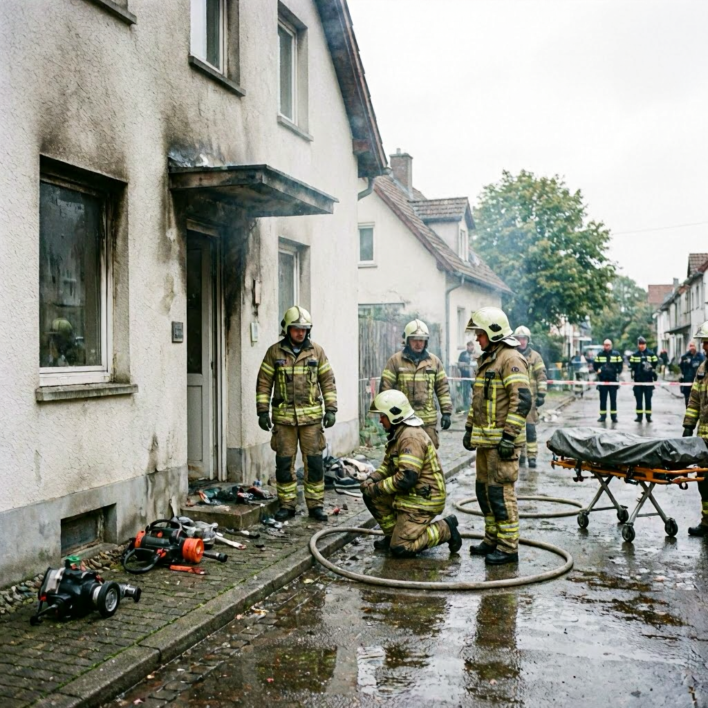 Tote Person nach Brand in Einfamilienhaus in Selm entdeckt