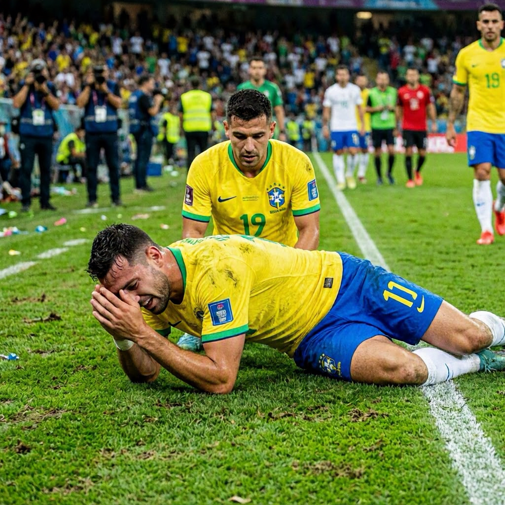 Tränenreiches Ende des Titel-Traums: Brasilien am Boden