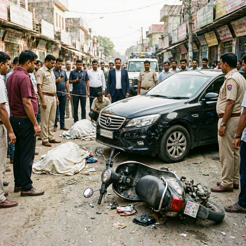 Tragic Accident in Muzaffarpur: Two Women Killed by Luxury Car