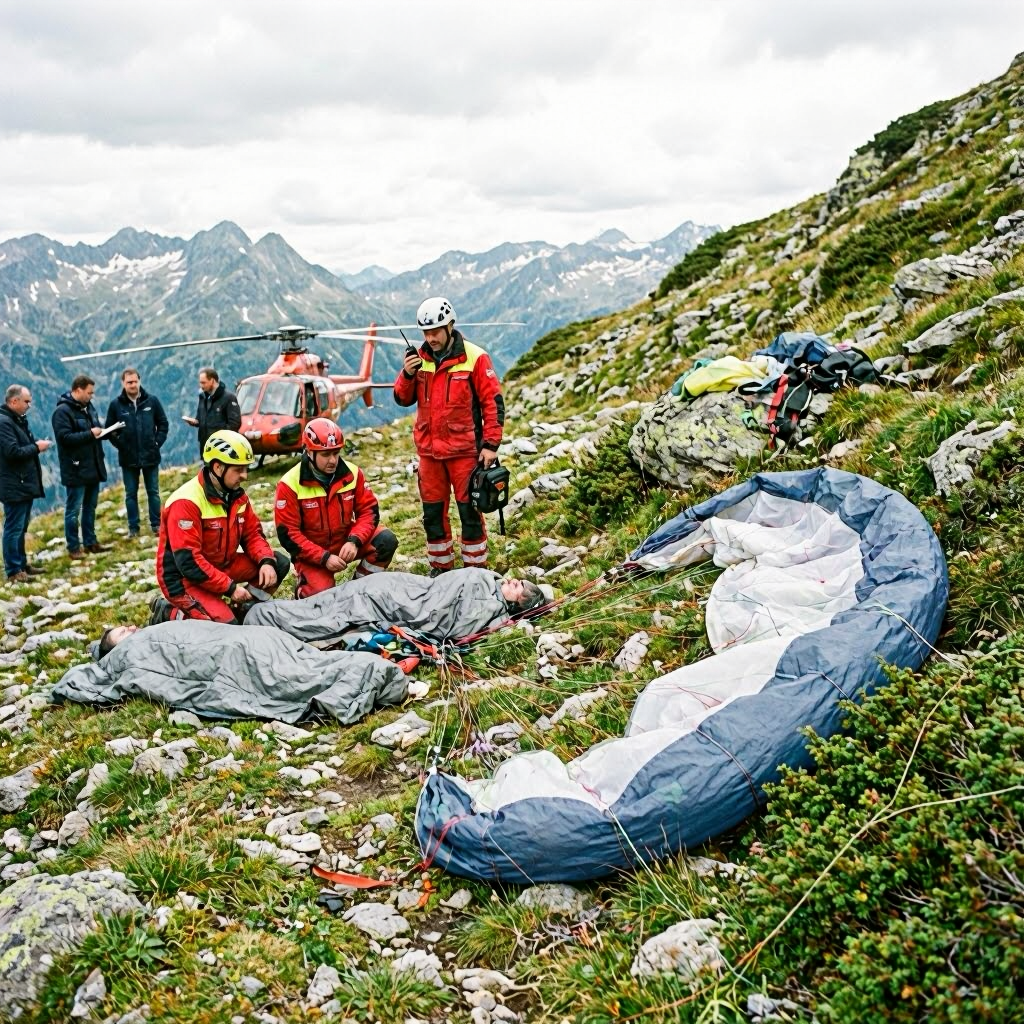Tragische Paragleitunfälle in den Alpen: Deutsche und Italiener verstorben