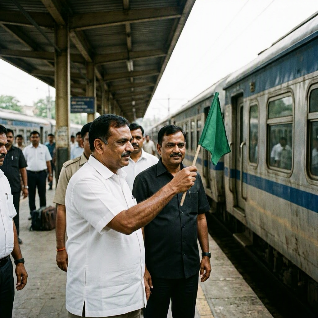 Tripura CM Manik Saha Launches Agartala-Karimganj MEMU Train Service