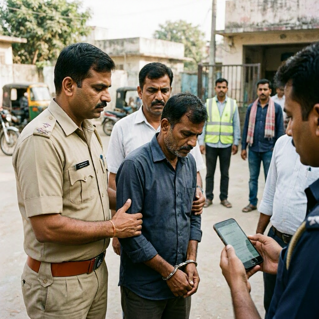 Ujjain Police Nab Extortionist Targeting E-rickshaw Drivers via Mobile App