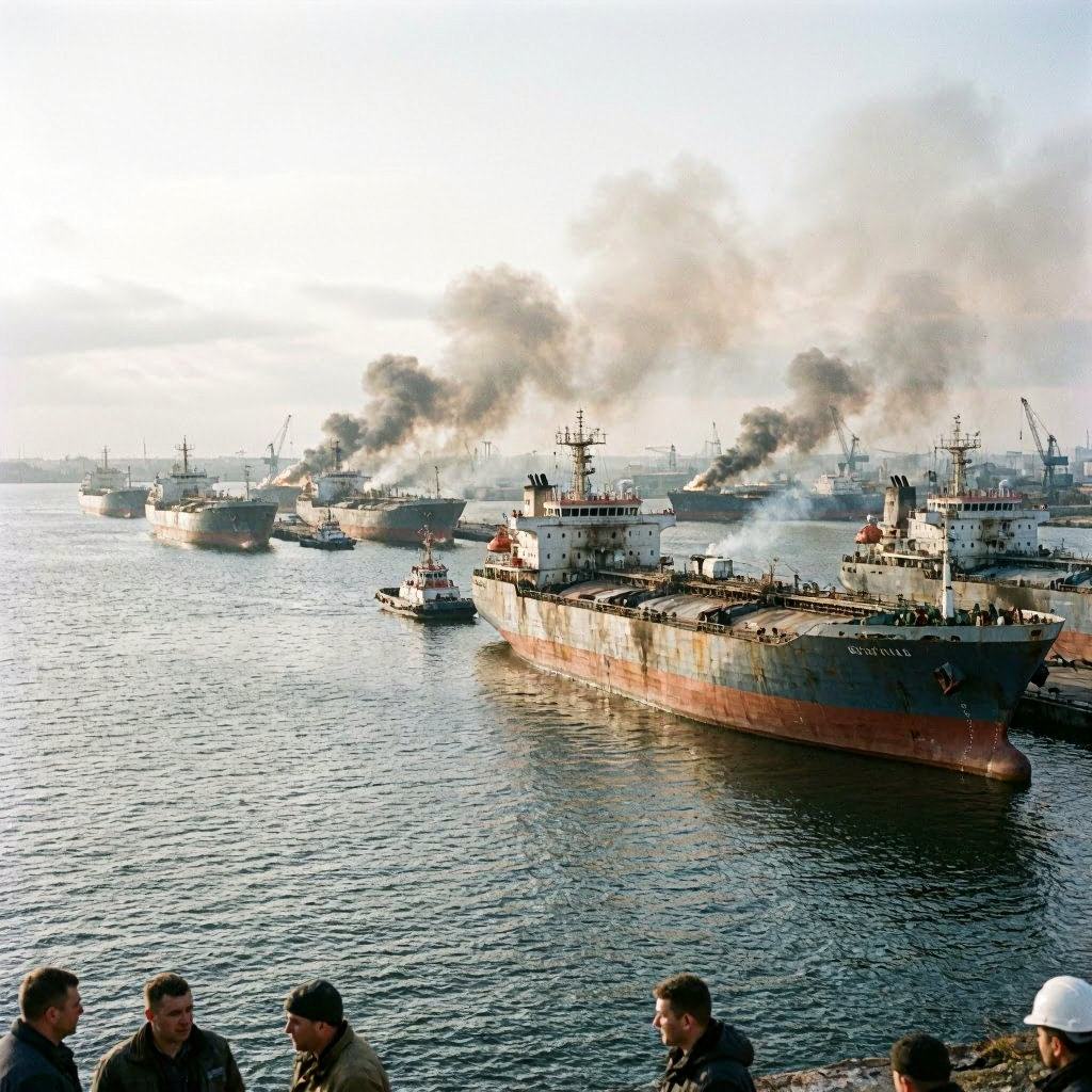 Ukraine greift 21 russische Öltanker im Asowschen Meer an