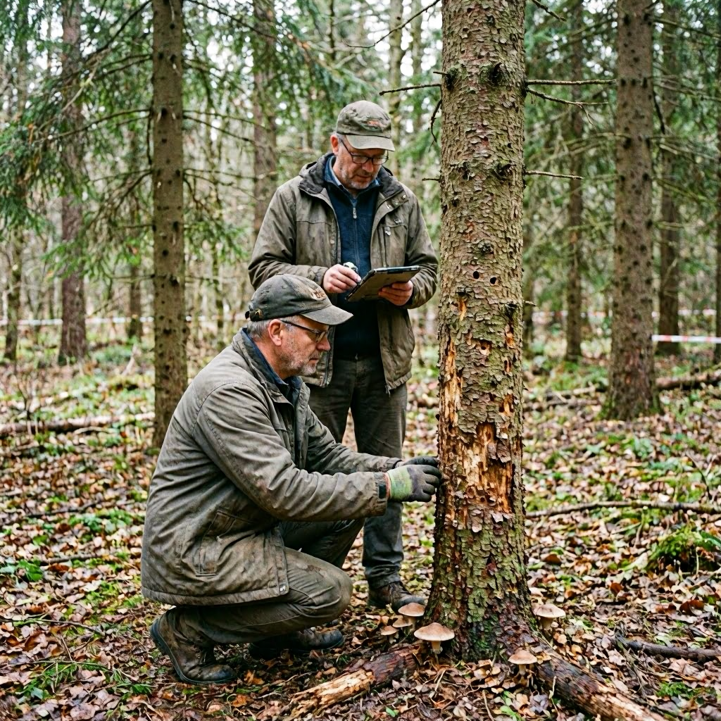 Untersuchung von 16.000 Bäumen in Bayern: Käfer, Pilze und Blattverlust im Fokus