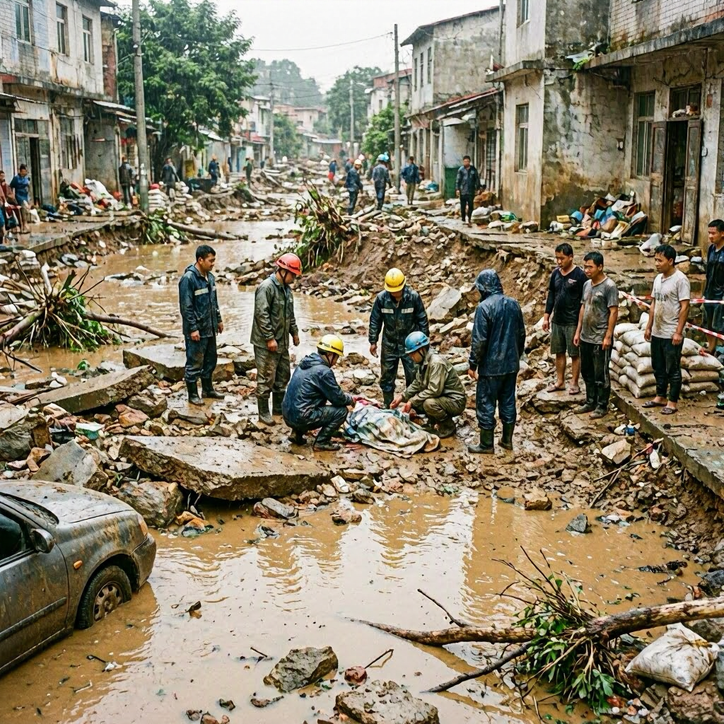 Unwetter in China: Tote und Vermisste nach verheerenden Fluten und Erdrutschen