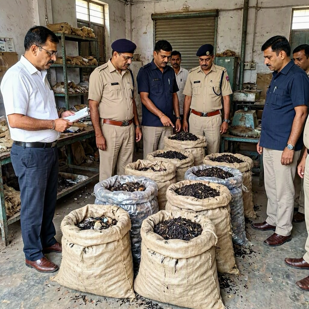 UP STF Uncovers Illegal Factory, Seizes 763 kg of Adulterated Tea Leaves