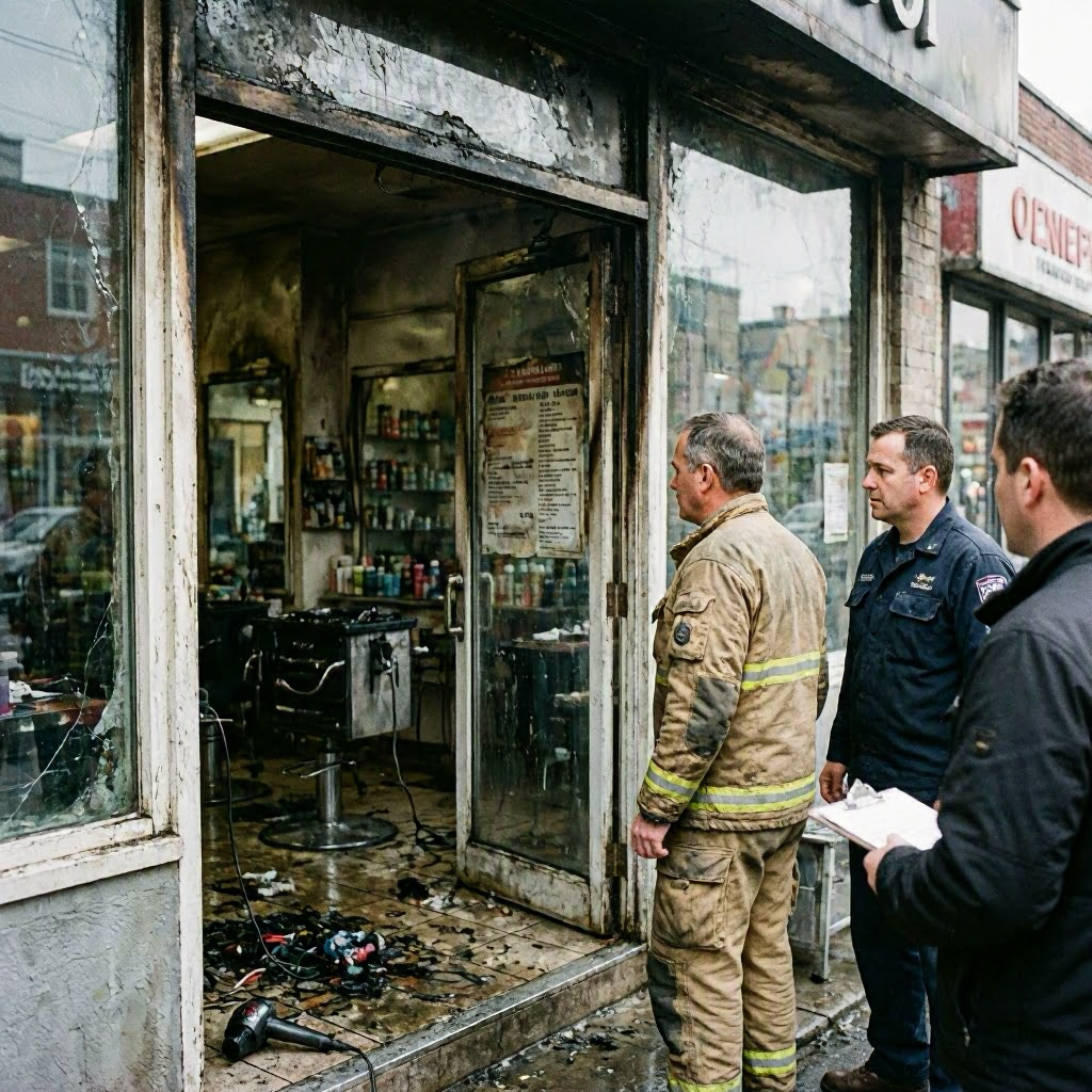 Verpuffung im Friseursalon: 200.000 Euro Schaden nach Brand in Greifswald