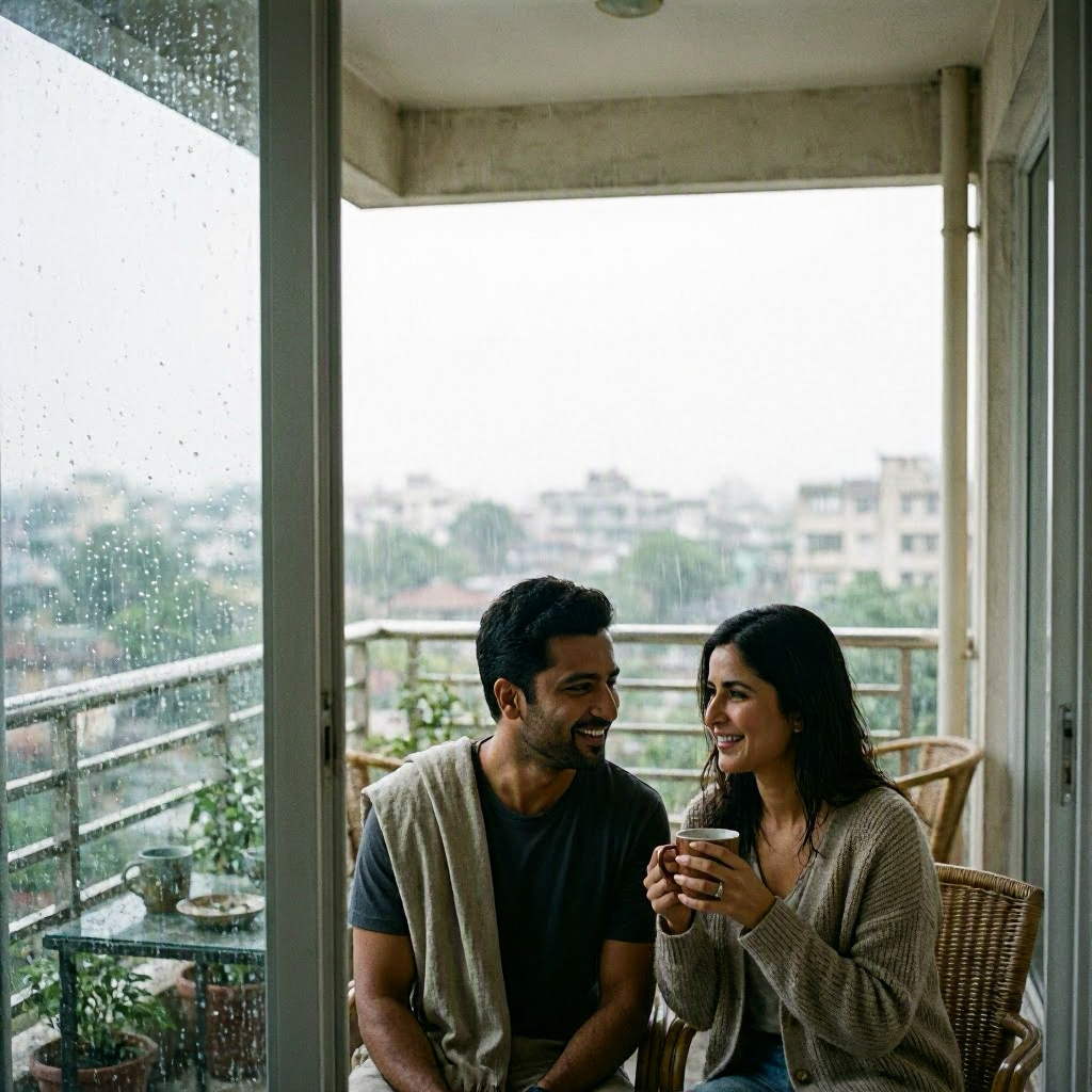 Vicky Kaushal and Katrina Kaif Share Heartwarming Monsoon Moment