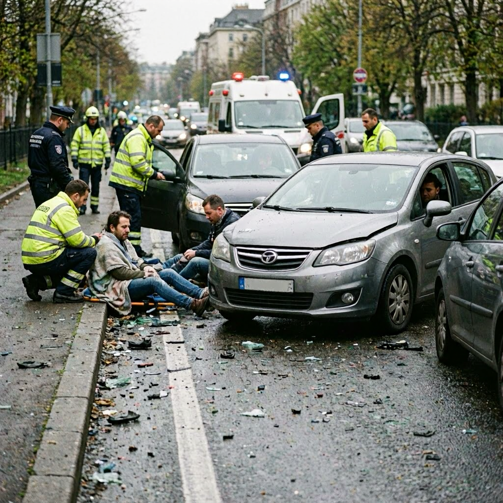Vier Verletzte nach schwerem Unfall mit mehreren Autos in Hagen im Bremischen