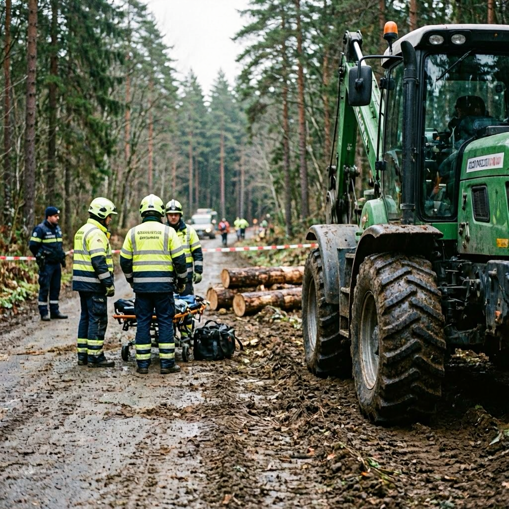 Vierjähriges Mädchen stirbt tragisch nach Unfall mit Forstmaschine