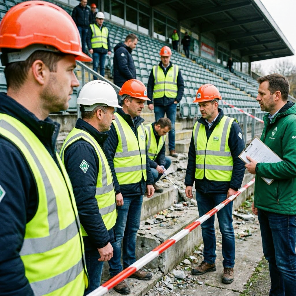 Werder Bremen priorisiert Sicherheit nach Tribüneneinsturz im Weserstadion
