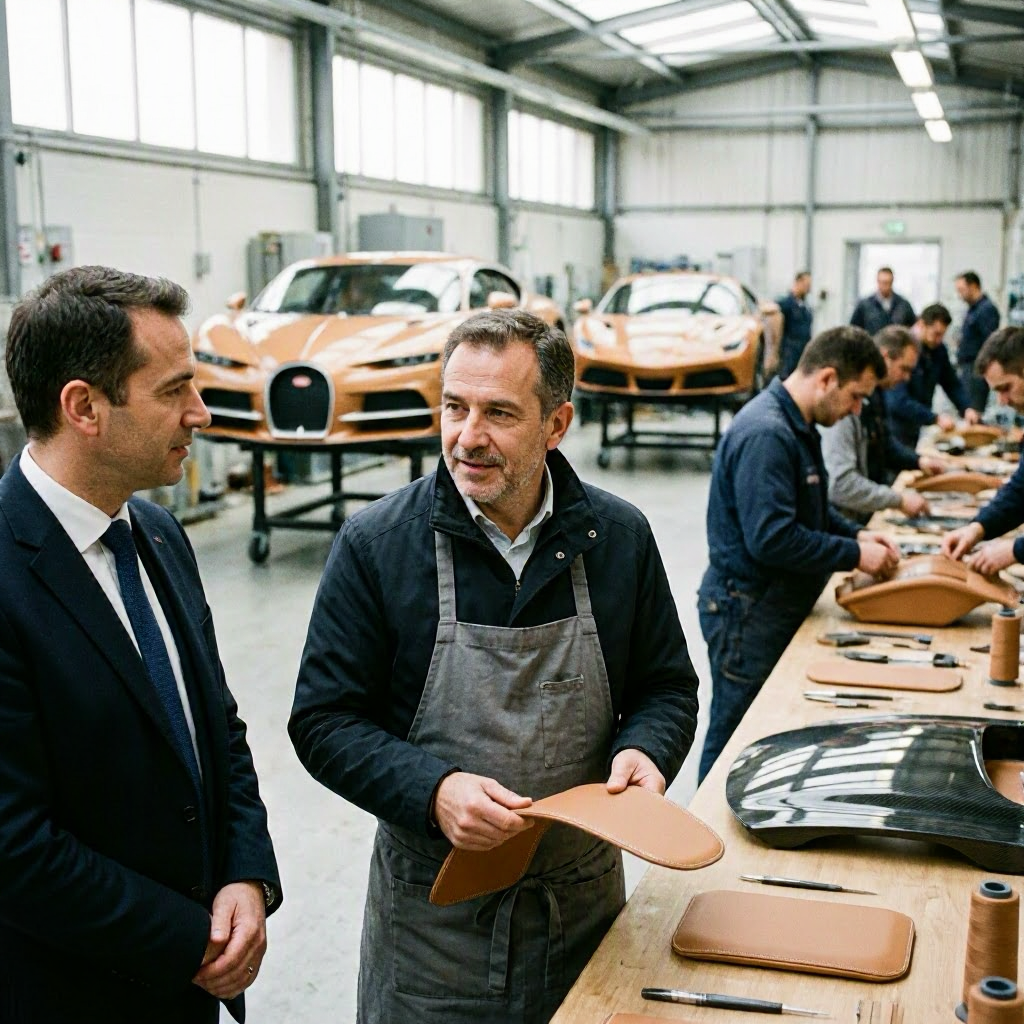 Wie Bugatti und Ferrari Handarbeit in der Luxusautomobilproduktion steigern