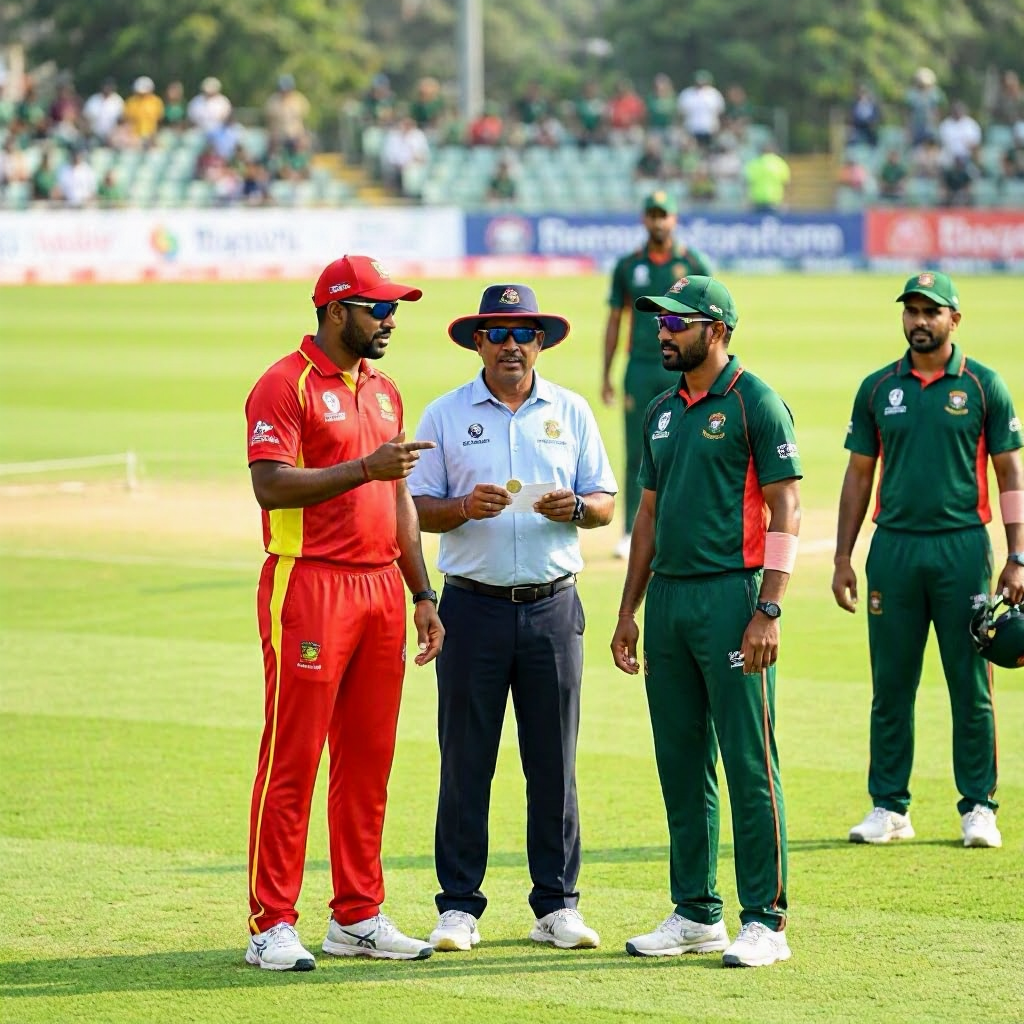 Zimbabwe Opt to Bowl; Bangladesh Selects Amite Hasan Over Ankon for Upcoming Match