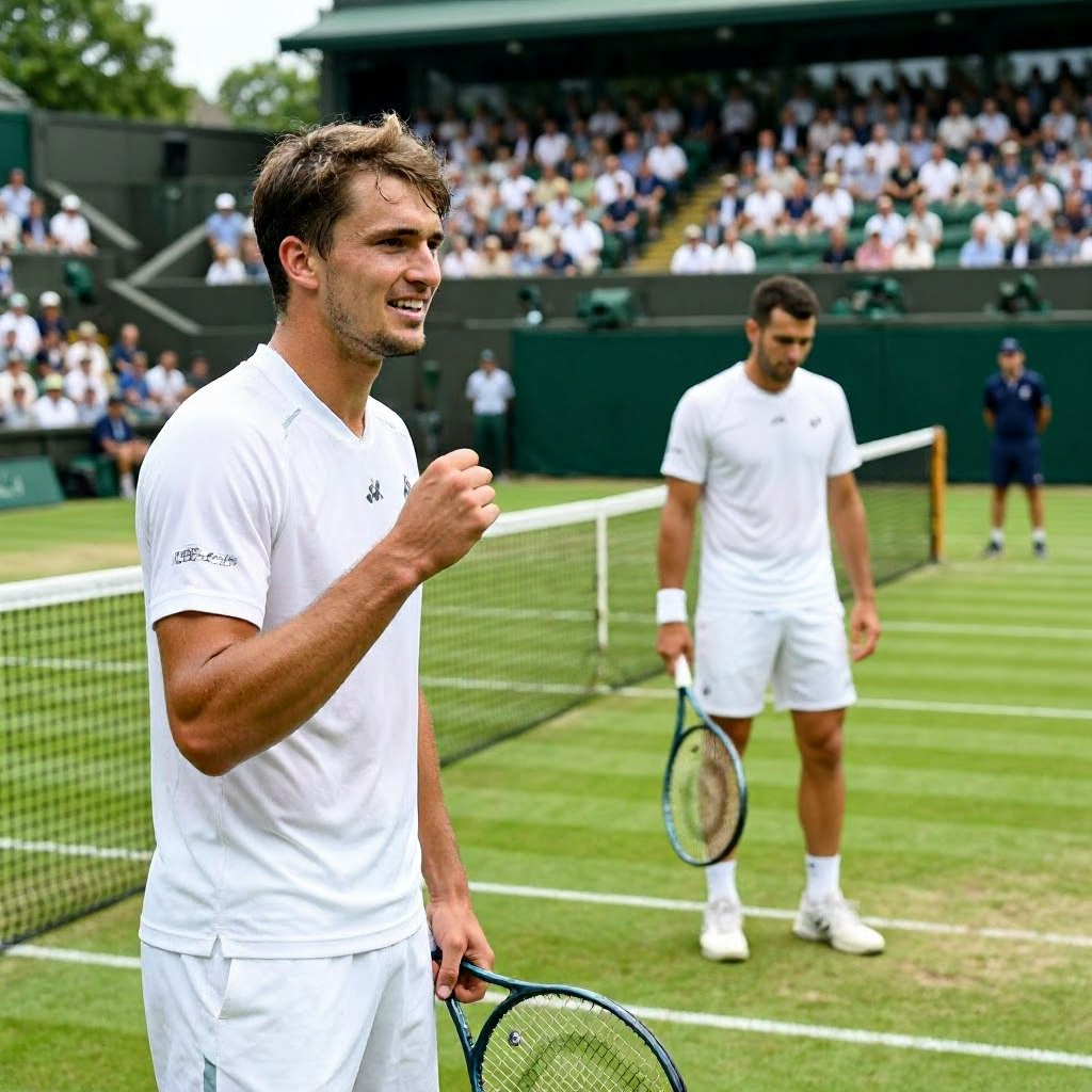 Zverev besiegt Angstgegner Fritz und zieht ins Halbfinale von Wimbledon ein